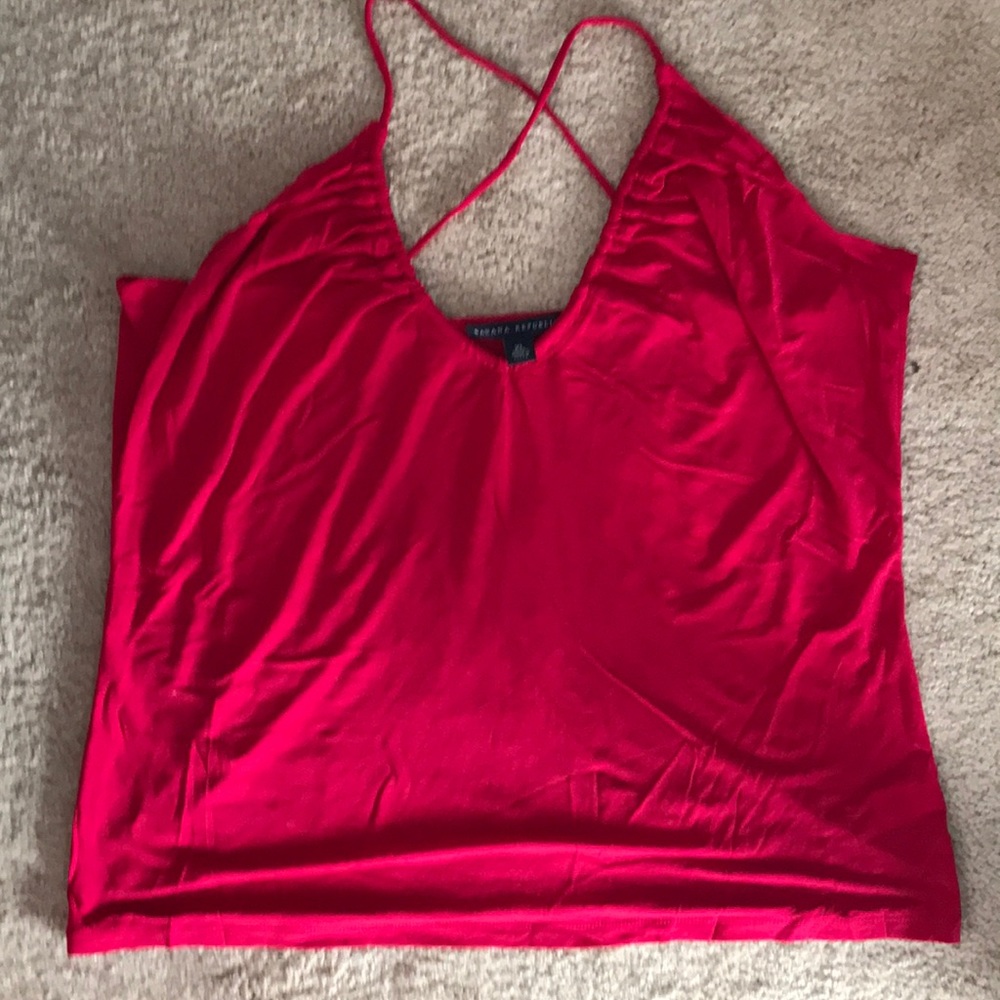 Banana republic pink slinky tank top